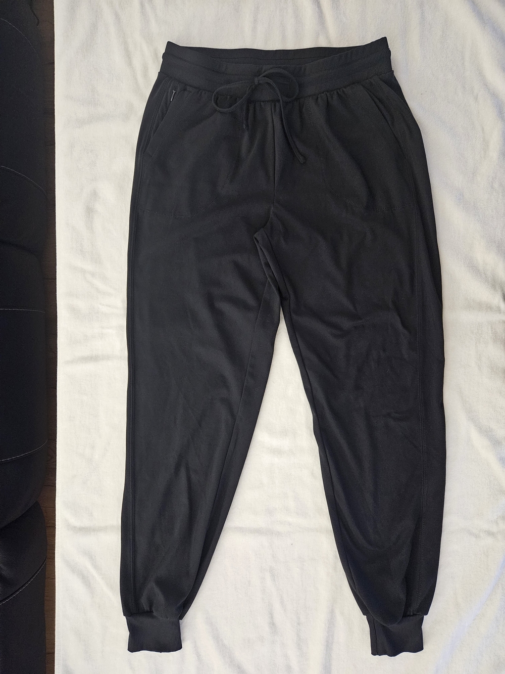 Rachel Zoe Los Angeles Black High Rise Drawstring Joggers Small